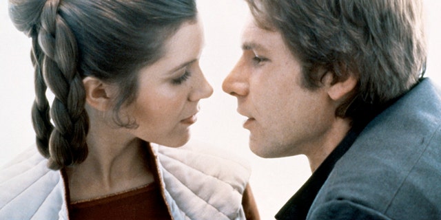 Carrie Fisher, Harrison Ford am Set