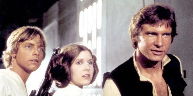 Mark Hamill, Carrie Fisher und Harrison Ford