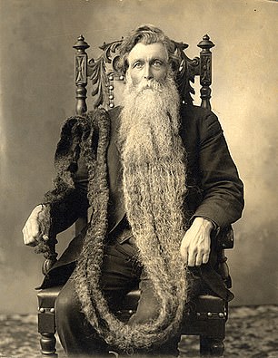 One of the Natural History Museum's stranger objects is a beard measuring over 17 feet in length