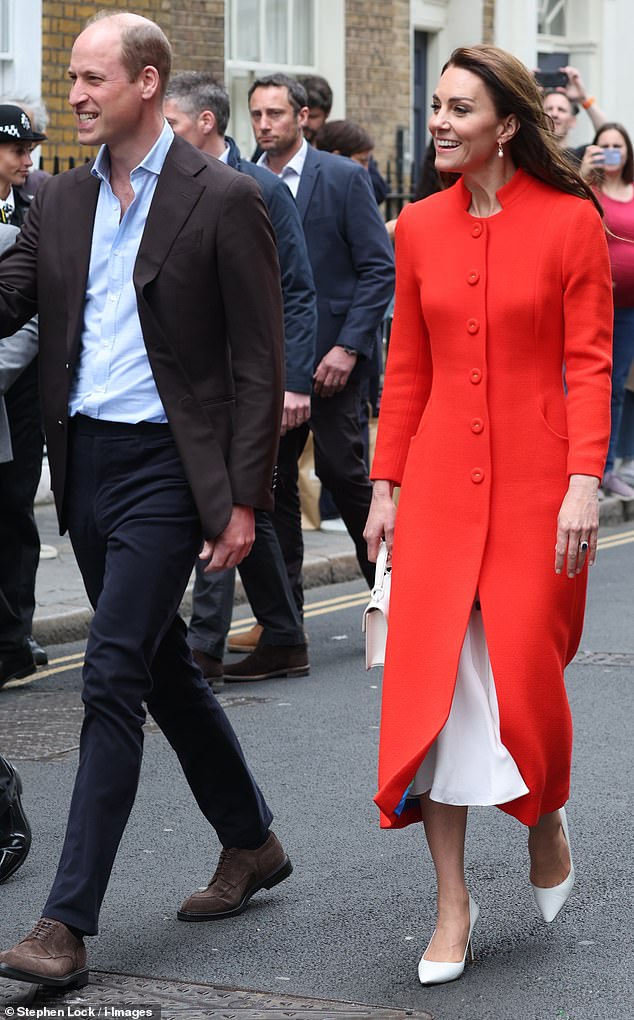 Prince William and Kate Middleton were getting into the party spirit today as they visited Soho ahead of the Coronation this weekend