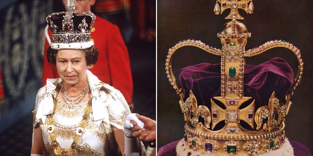 St. Edward's Crown, getragen von Queen Elizabeth II