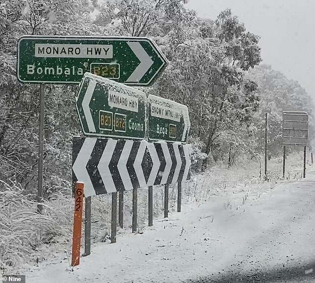 Das südliche Binnenland von NSW und die ACT erhielten eine Schneedecke