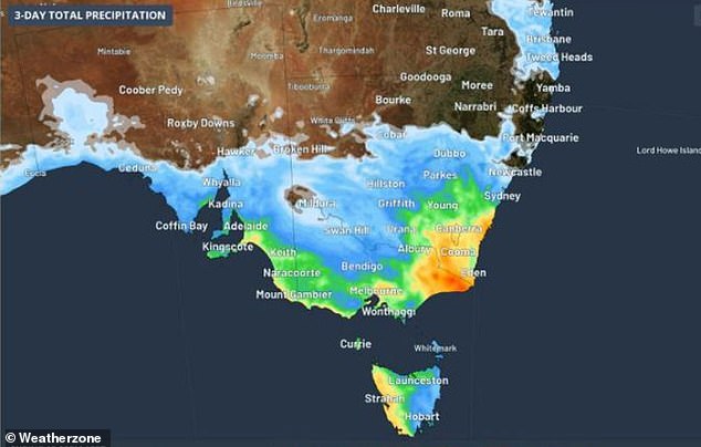Kaltes Wetter war das ganze Wochenende über im Südosten Australiens zu spüren