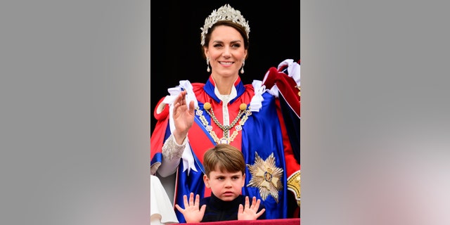 Prinzessin Kate Prinz Louis bei der Krönung