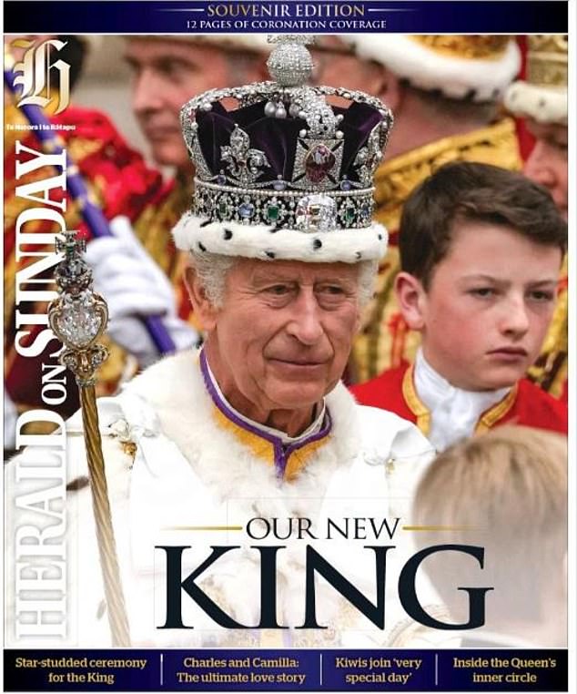 NEW ZEALAND: The New Zealand Herald on Sunday hailed 'Our New King'