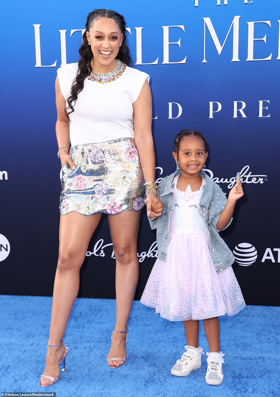 Tia Mowry also showed up with her adorable daughter in tow as the pair enjoyed some quality time together at the kid-friendly event