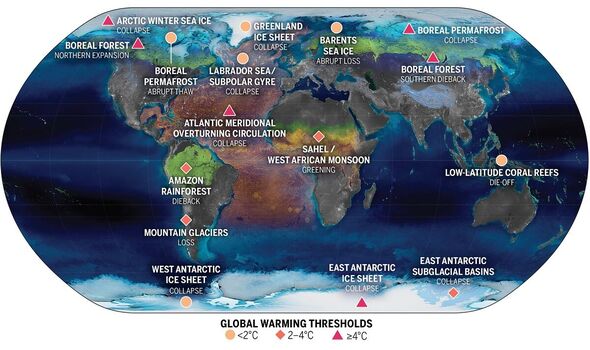 Die 16 Klimakipppunkte