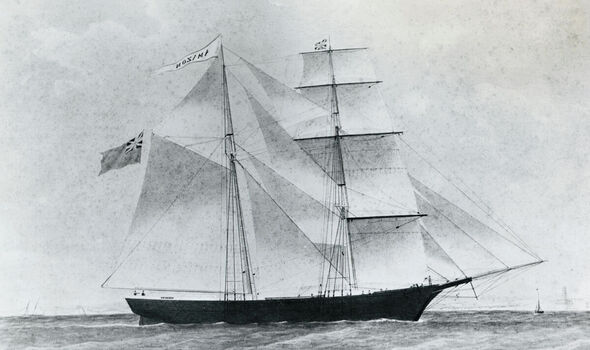 Die englische Brigg Amazon (später in Mary Celeste umbenannt) läuft 1861 in den Hafen von Marseille ein