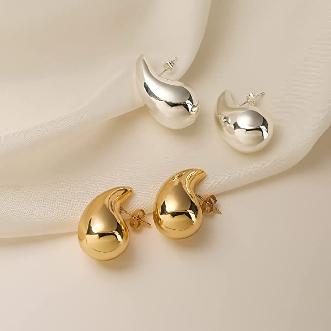 Ohrringe aus Gold und Silber