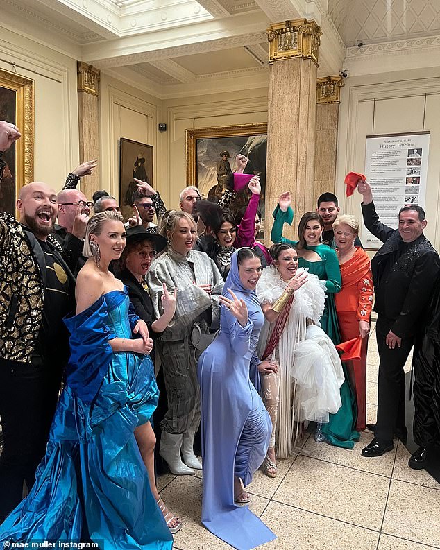 Contestants: She also shared a group picture with the other contestants from the Eurovision Song Contest welcome party in Liverpool earlier last week