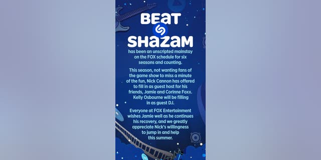 Die Show "Schlage Shazams" Instagram-Konto geteilt, wer für Jamie Foxx einspringen wird