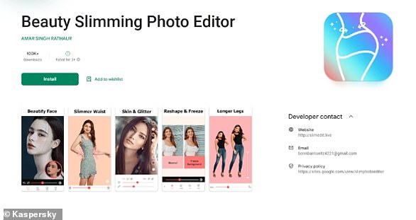 Die Apps, die sich hauptsächlich mit der Foto- und Videobearbeitung befassen, tragen Namen wie „Photo Effect Editor“ und „Beauty Sliming Photo Editor“.