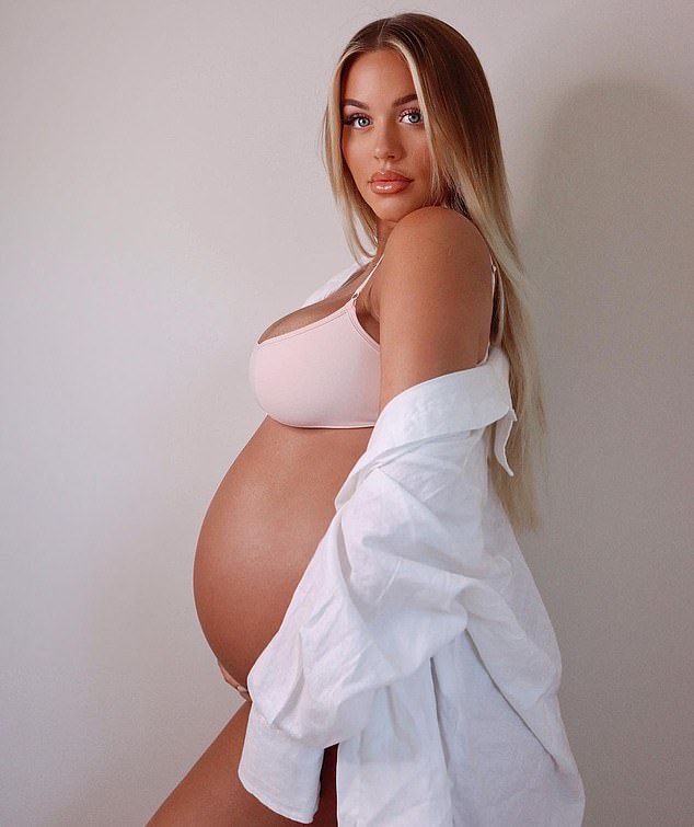 „9 Monate her“: Die 24-jährige Schwester von Louis Tomlinson von 1D verglich das Foto mit einer ihrer im neunten Monat schwangeren Frau Lucky