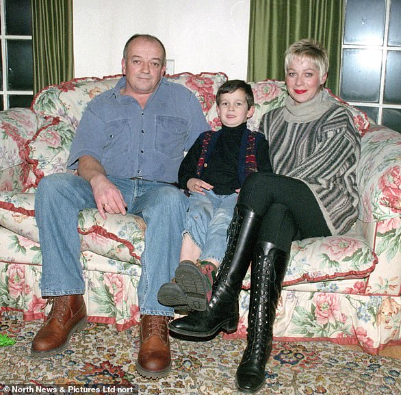 Famous parents: His father Tim Healy is best known for his role in Auf Wiedersehen, Pet and his mother Denise Welch was famous when he was growing up for her role in Soldier Soldier; the family seen in 1995