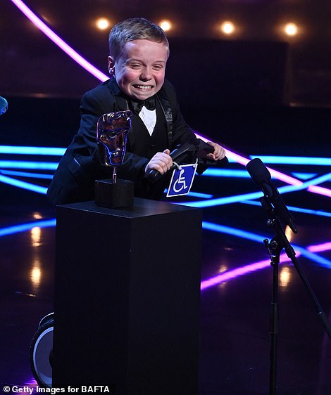 What a showman! Lenny Rush took home the award for Best Male Comedy Performance