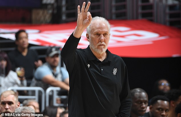 Spurs-Cheftrainer Gregg Popovich wird sich über die erste Wahl beim NBA Draft freuen