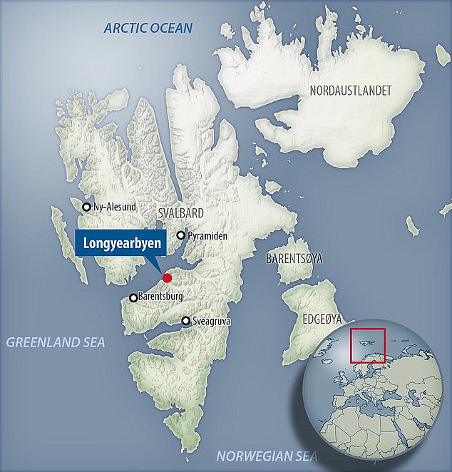 Weiter nördlich als Longyearbyen gibt es auf der Welt nur wenige Siedlungen, wie diese Grafik zeigt