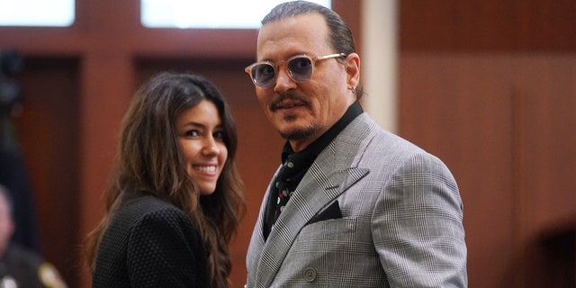 Camille Vasquez und Johnny Depp vor Gericht