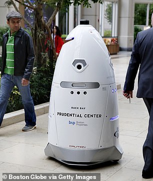 ...and the K5 autonomous security robot in Charlotte, North Carolina