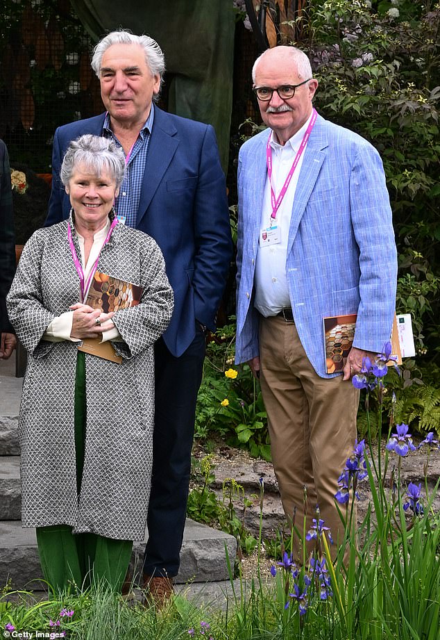 Thrice as nice! Jim Broadbent, Imelda Staunton and Jim Carter attend the 2023 Chelsea Flower Show