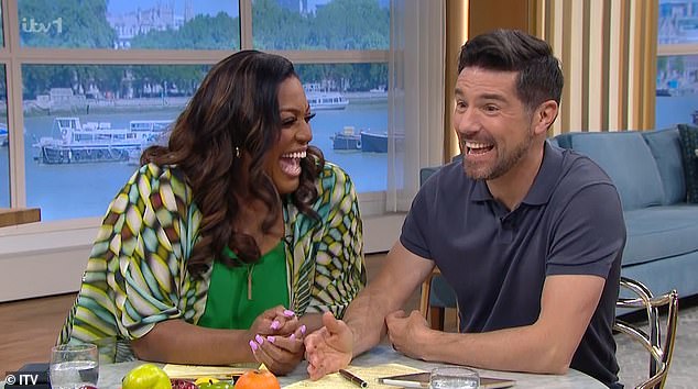 Oops: This Morning presenter Craig Doyle made a blunder as he stood in for Dermot on Wednesday's episode of the show