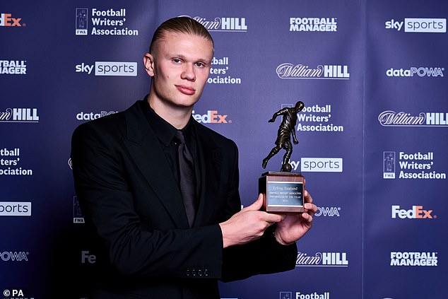 Der norwegische Stürmer erhielt Anfang dieser Woche die Auszeichnung „FWA-Fußballer des Jahres“.