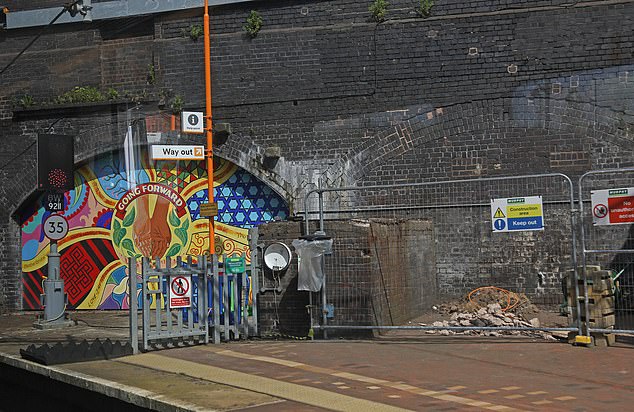Ein gemeinschaftliches Kunstwerk ist das Einzige, was den Bahnhof Smethwick Rolfe Street verschönert