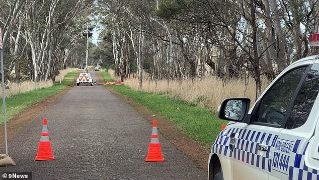 Die Tragödie ereignete sich auf der Wannon-Nigretta Falls Road im Bundesstaat Victoria (im Bild)