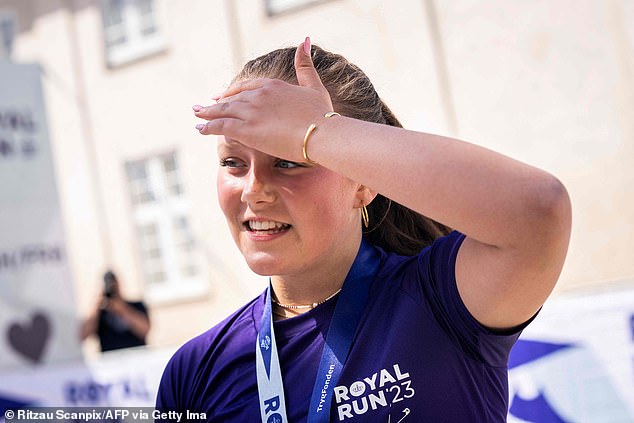 Isabella wirkte cool und entspannt, nachdem sie beim Royal Run in Kopenhagen die Ziellinie überquert hatte