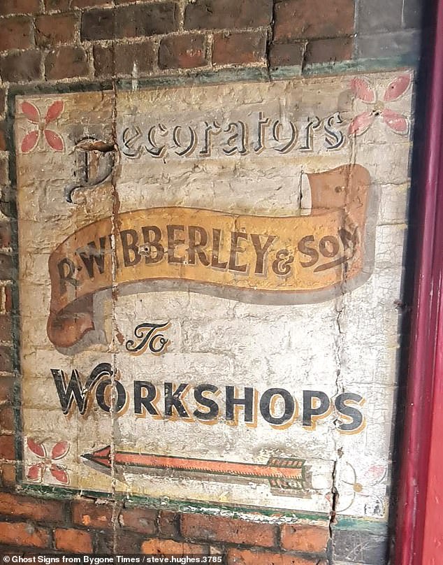 'I think the most ornately painted ghost sign is the one for “R Wibberley & Son”, a painter and decorator from the 1920s in Ashbourne, Derbyshire,' says Lucy