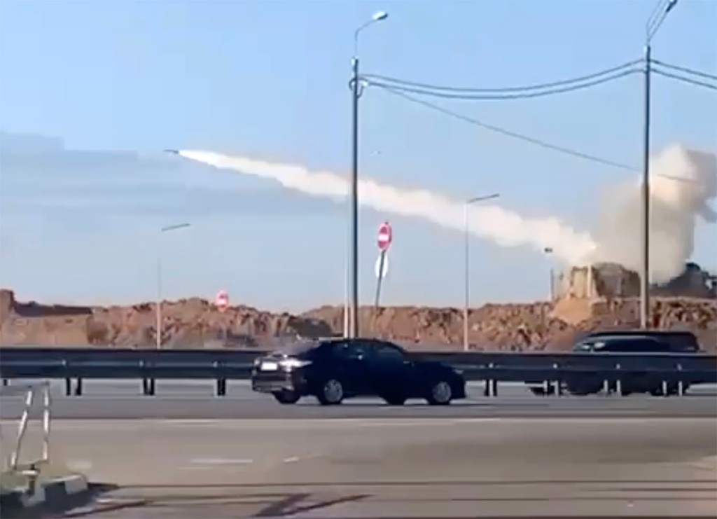 Das Luftverteidigungssystem Pantsir im Einsatz außerhalb von Moskau