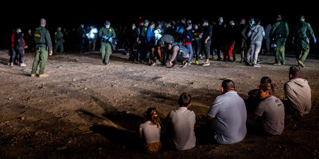 Migranten an der Grenze zu Texas