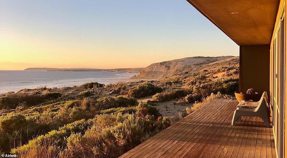 ‘CAMEL BEACH HOUSE’ AIRBNB, NEAR VENUS BAY, EYRE PENINSULA, SOUTH AUSTRALIA: This rental, perched on a 250-acre site on South Australia’s Eyre Peninsula, has direct access to a private beach, so you can dip your toes in the Southern Ocean. The house is described in the listing as a ‘rustic modern nest inspired by the iconic wild west fisherman’s shack’, and is packed with books, games and artwork.  Airbnb reviewer Alan praised it for its 'fabulous views from every angle'. Visit airbnb.com.au