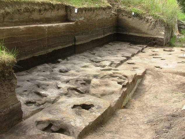 Wissenschaftler glauben, die frühesten menschlichen Fußabdrücke entdeckt zu haben – Spuren, die eine Familie ausgestorbener Menschen vor 300.000 Jahren hinterlassen hat