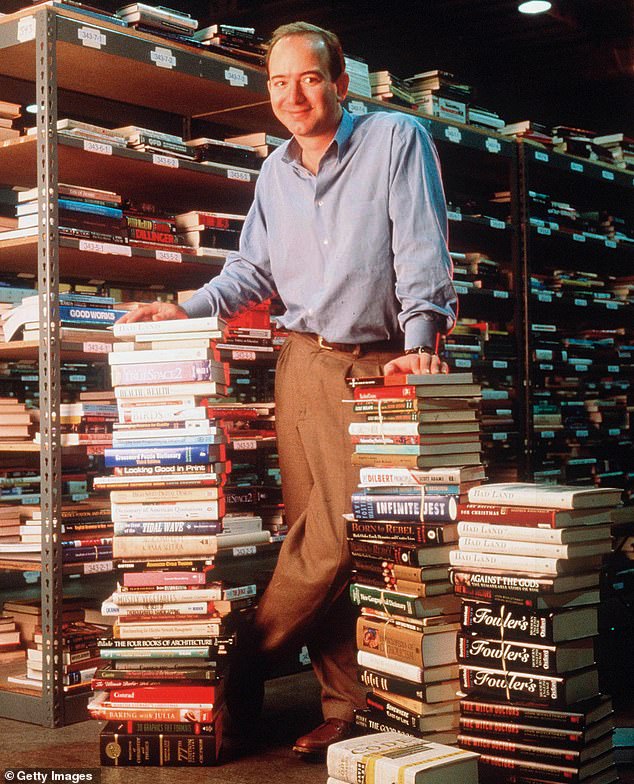 Bezos ist hier im Januar 1997 abgebildet, lange bevor sein aufstrebender Online-Buchladen startete