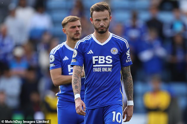 James Maddison führt die Gruppe der Leicester-Spieler an, die voraussichtlich diesen Sommer nach dem Abstieg nach einem großen Abstieg ausscheiden werden