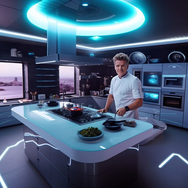Augmented Reality könnte einen virtuellen Koch in Ihre Küche bringen, der Ihnen Essenspläne vorstellt.  Diejenigen, die einen Hard-Love-Lernstil mögen, könnten sich für ein Gordon-Ramsay-Hologramm entscheiden