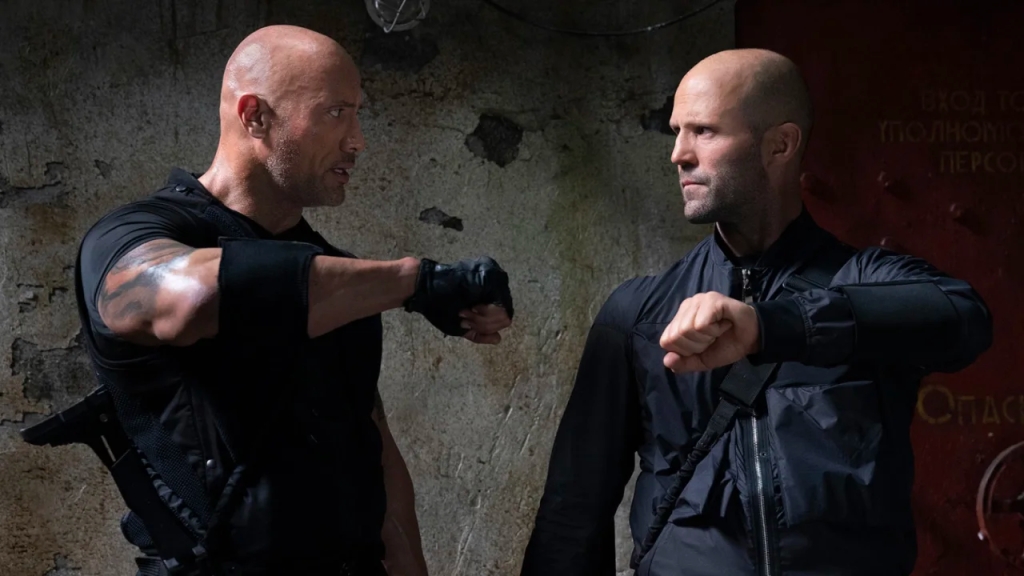 Vin Diesel, Jason Statham in Fast & Furious präsentiert: Hobbs & Shaw, 2019.