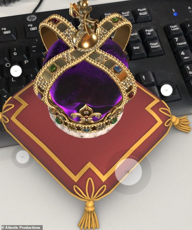With permission from to the Royal Household, Atlantic Productions was able to capture a 1:1 scale digital twin of the crown for the smartphone experience.
