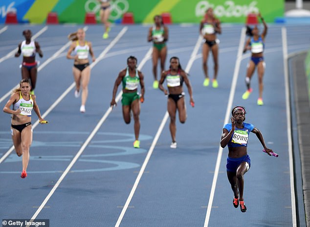 Tori Bowie, 32, lieferte Gold für die USA bei der 4x100-Meter-Staffel der Frauen 2016 in Rio