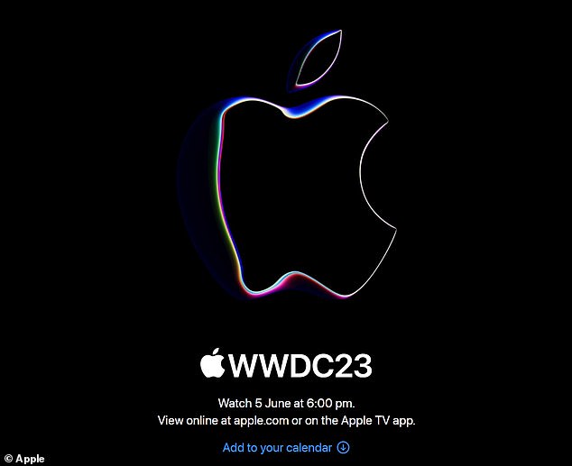 Abgebildet ist die Landingpage für apple.com/uk/apple-events mit einer animierten Version des Apple-Logos