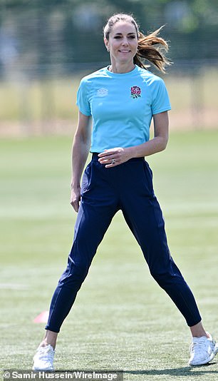 Kate on the pitch
