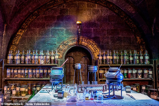 Above is the Potions Classroom set at the Warner Bros. Studio Tour London – The Making of Harry Potter, which has earned the Large Visitor Attraction of the Year Award