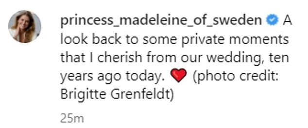 Die Mutter von drei Kindern, Madeleine, teilte die Bilder mit einer süßen Bildunterschrift und einem Herz-Emoji auf Instagram