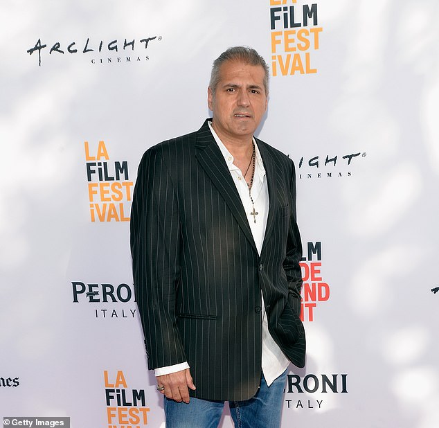 The furore began when podcaster A.J.Benza made a shock unsubstantiated claim on Dr Drew Pinsky's online talk show that Foxx had been left 'partially paralyzed and blind' after he received a COVID-19 vaccine (Benza pictured 2016)