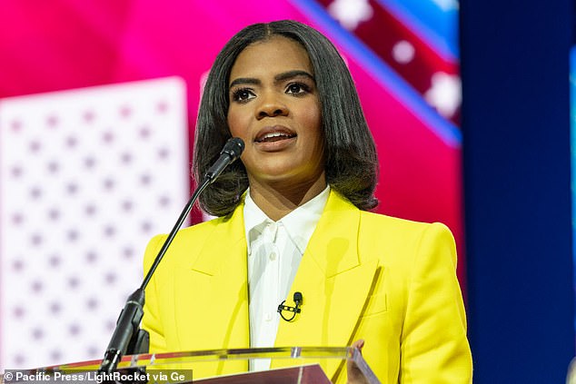 Conservative: Candace Owens then insinuated on her podcast that Benza's statement must be true because Foxx's family didn't 'outright deny it' - with Owens' video racking up more than 180,000 views