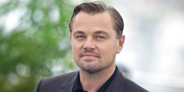 Leonardo DiCaprio lächelt sanft auf dem roten Teppich in Cannes, Frankreich