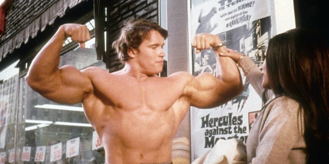 Arnold Schwarzenegger in his film debut "Hercules in New York."