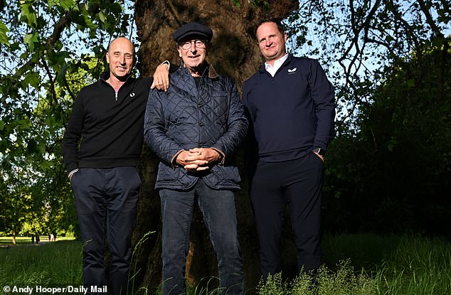 Nasser Hussain (left), David 'Bumble' Lloyd (centre) and Rob Key (right) came together to remember their friend Shane Warne for Mail Sport