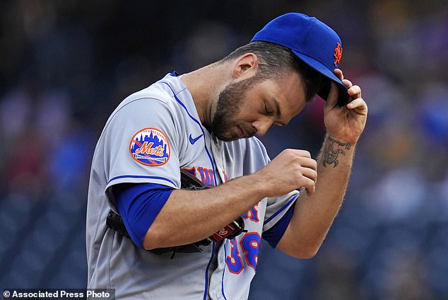 Mets starting pitcher Tylor Megill lasted just 3.2 innings and allowed seven earned runs